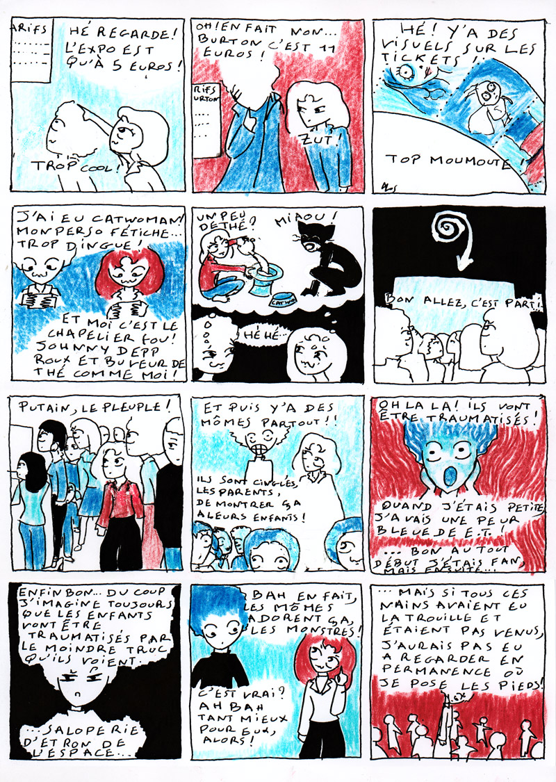 L'expo Burton en BD par al schwalb 2 L'expo Burton en BD par al schwalb 2